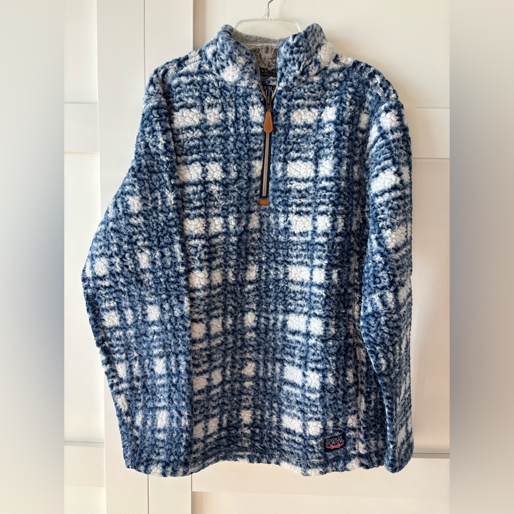 Blue Sherpa Style Jacket